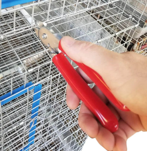 Using Heavy Duty Hog Ring Pliers With 3/8 Stainless Hog Rings Spring Loaded Jaws PVC Grips 7 Inch Auto Upholstery Tool
