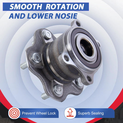 Rear Wheel Hub Bearing Assembly With Encoder For FWD Nissan Altima 2007 To 2018 Pathfinder 2013 To 2019 Maxima 2009 To 2019