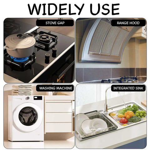 Two Pack Stove Gap Covers, Adjustable From 13.8 To 27.5 Inches, Heat Resistant And Easy Clean Gap Filler For Between Stove And Counter