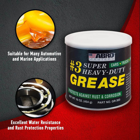 Masters Heavy-Duty No. 3 Wheel Bearing Grease, 16 oz container, sodium-based lubricant for automotive and marine applications