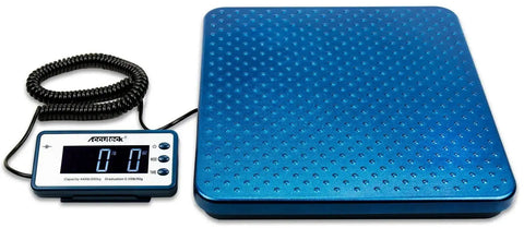 Heavy Duty Digital Shipping Scale With 440 Lb Capacity And 0.05 Lb Precision Die Cast Metal Platform For Oversize Boxes And Pallets Measures In Lb Oz And Kg Energy Saving LCD Display Tare And Mode Functions For Easy Accurate Weighing