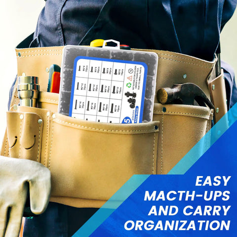 1705 Pcs Machine Screw Kit With M2 M3 M4 M5 Bolts Nuts Lock And Flat Washers Hex Button Head Alloy Steel Cap Screws Grade 10.9 in tool belt pouch.
