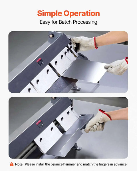 Box And Pan Brake 36 Inch Sheet Metal Bending Tool With 16 Gauge Mild Steel Capacity showing ease of operation for precise bends