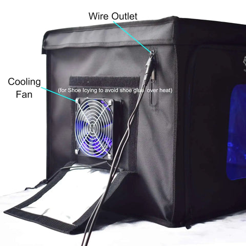 UV Light Curing Box For 3D Printing Post Processing Pro Grade Large Enclosure with Cooling Fan and Wire Outlet