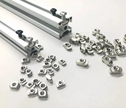 Heavy Duty T Slot Nuts Set For 2020 And 3030 Aluminum Profiles Carbon Steel Hammer Head Fasteners 6 Sizes 150Pcs Kit