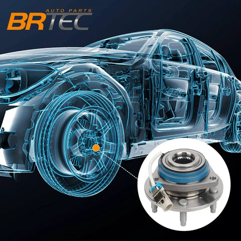 Front Wheel Hub and Bearing Assembly Pair Fit Chevy Impala Monte Carlo Uplander Venture Cadillac DTS Deville Seville Buick Century