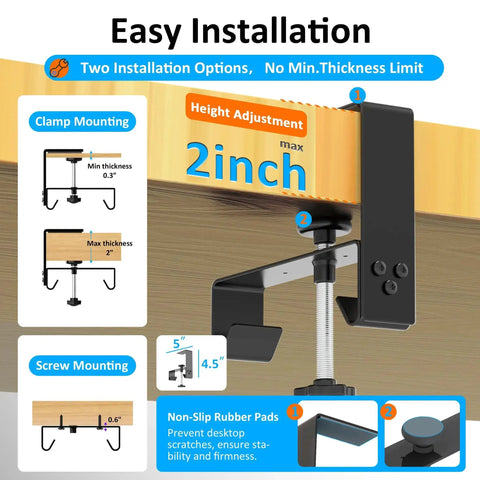 Under Desk Cable Management Tray With Fabric Wire Organizer Clamp Or Screw Mount Hidden Cord Raceway installation guide