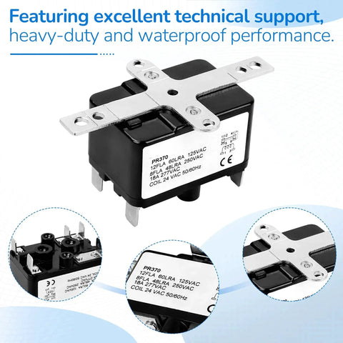 General Purpose 24V AC Relay With 12A Load And SPDT Contacts For Reliable Fan Control in Electromechanical Projects