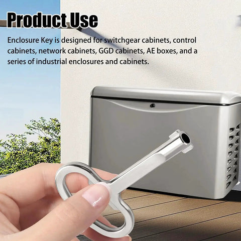 6mm Hole Universal Cabinet Key for Switchgear Control Network GGD Cabinets and AE Boxes Industrial Enclosures 2 Pack