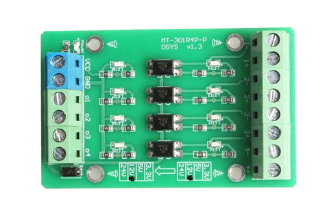 Pro Grade Four Channel Optocoupler Isolator Module With Level Shifter For PLC Signals PNP NPN To PNP Converter 12 Volt To 5 Volt