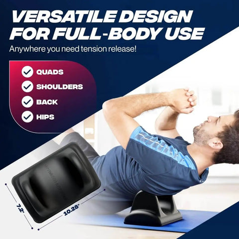 Psoas Release Tool For Deep Tissue Relief And Hip Flexor Stretching, Targeted Trigger Point Massager in use under back