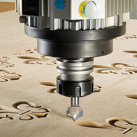 Four Piece Roundover Router Bit Set With One Quarter Inch Shank For CNC Woodworking And Carving used in detailed wood engraving