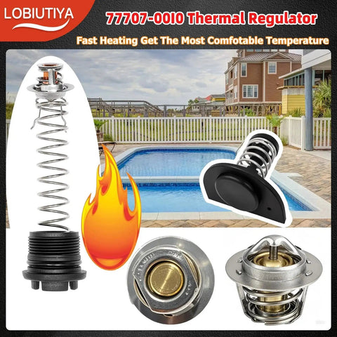 Thermal Regulator And Manifold Bypass Valve Kit For MasterTemp 200 250 300 333 And Sta-Rite Pool Heaters with scenic pool backdrop