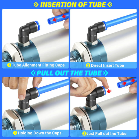 PU air hose, blue, 6mm OD x 4mm ID, 10 m kit for pneumatic use, Amazon Home Improvement tubing