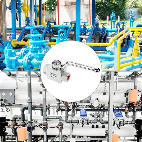 Heavy Duty Hydraulic Ball Valve Three Eighths Inch NPT 7250 PSI Shut Off Two Way High Pressure Valve DN10 By QWORK for industrial use
