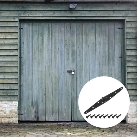 4 Pieces Strap Hinges 5 Inch Heavy Duty Gate Hinge With Screws For Wooden Fences Yard Doors Barn Gates Iron Construction