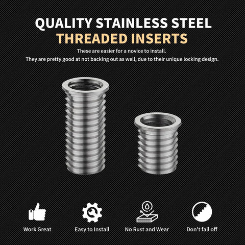 M11x2.0 Thread Repair Kit With Stainless Steel Inserts For Cars And Trucks, includes two insert sizes, 16.2mm and 28.2mm.
