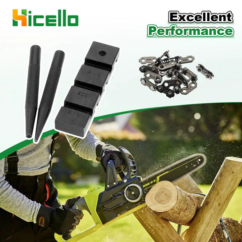 Pro Grade Pocket Chainsaw Breaker Kit For Easy Field Repairs Three Piece Set With Ten Chain Joiner Links, for 050 and 058 chains.