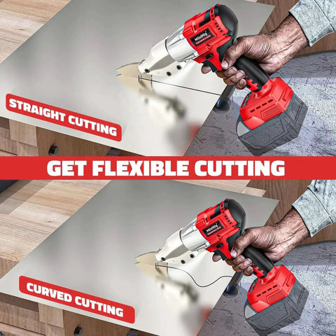 Cordless Sheet Metal Cutter Nibbler With 221 Foot Pounds Of Torque Cuts 18 Gauge Steel Smoothly And Handles Aluminum Leather And Carpet