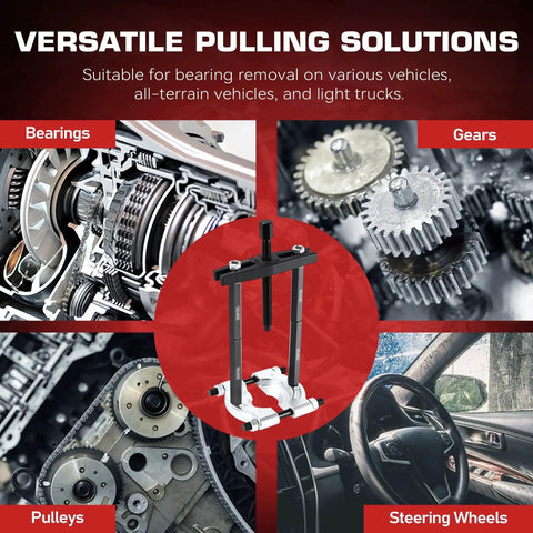 Image depicting a Bearing Puller And Splitter Set For Automotive Use 5 Ton Capacity focusing on versatile pulling solutions for vehicles.