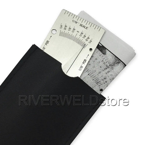 Stainless steel V-WAC Single Weld Gage for fast weld inspections, checks undercuts and pits, crown height and porosity.