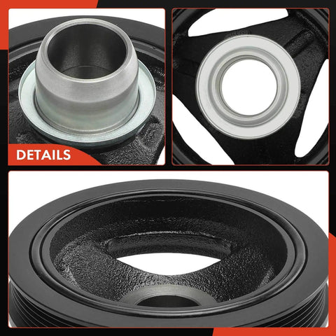 Engine Harmonic Balancer Pulley Replacement Fits Jeep Grand Cherokee 2005 2010 Commander 2006 2008 Dodge Charger details