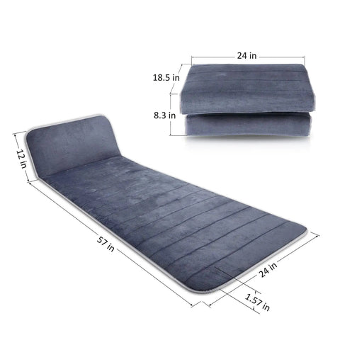 Full Body Massage Mat With Heat And 10 Vibrating Motors Memory Foam Pad with dimensions for back pain relief