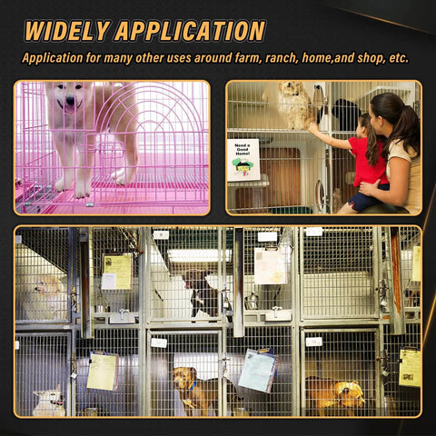 Wire Cage Clips With Hog Ring Pliers For Bird Quail Rabbit Chicken Coops used in various animal enclosures and cages.
