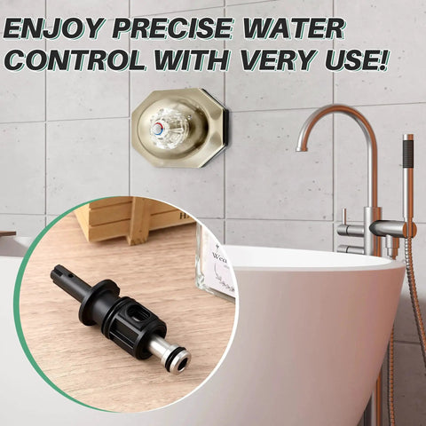 Replacement Shower Cartridge Compatible With Pfister Avante Series Lavatory Tub And Shower Faucets 9742920 shown near bathtub