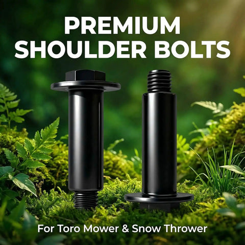 Two Pack Shoulder Bolts 614650 3/8-16 X 3-5/8 Inches Beefy Heavy Duty Replacement for Toro Lawn Mower and Snow Blower