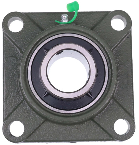 1-3/8 Inch Four Bolt Flange Bearing With Set Screws UCF207-22, front view, industrial machinery component for conveyors and robotics
