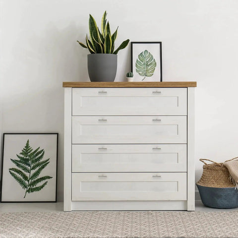 Dresser with 30 Pack Brushed Nickel Cabinet Knobs Stainless Steel T Bar Pulls For Doors And Drawers in modern room