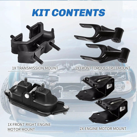 Engine Mount And Transmission Mount Kit For 2006 2011 Chevy Impala And 2006 2007 Monte Carlo V6 3.5L Interchange