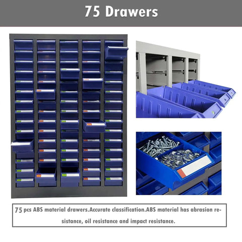 Heavy Duty Steel Parts Organizer With 75 Drawers And Customizable Dividers For Bolts And Nuts The Workhorse Of Your Workshop