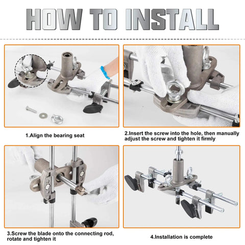 Installation guide for Pro Grade Mortise Lock Jig For Wooden Doors Easy Setup Door Lock Installation Kit With Tungsten Blades.