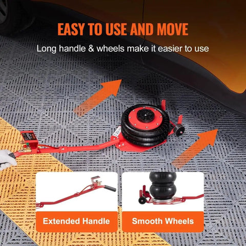 Three Ton Triple Bag Air Jack With Six Steel Tubes Lifts Up To 17.7 Inches In 3 To 5 Seconds Fast Pneumatic Lift For Cars