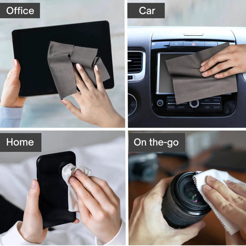 Pack Of 30 Japanese Style Microfiber Glasses Cleaning Cloths For Eyewear used for screens, car dashboards, phones, cameras