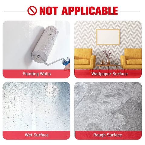 Double-sided mounting foam tape, heavy duty, 0.4in x 33ft, waterproof; for painted walls, wallpaper, wet and rough surfaces.