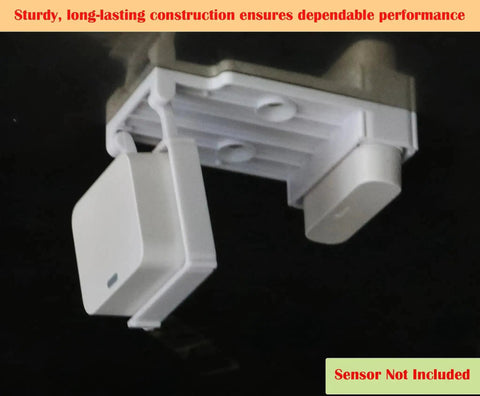 Close-up of Garage Door Bracket For Entry Sensors, Easy Setup And Durable Build, mounted on surface, sensor not included.