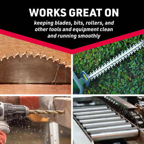 Tools and equipment with Dry Lube Drip Oil For Tools And Gear, 4 Oz, 100 Percent Dry To Touch, reduces wear and friction