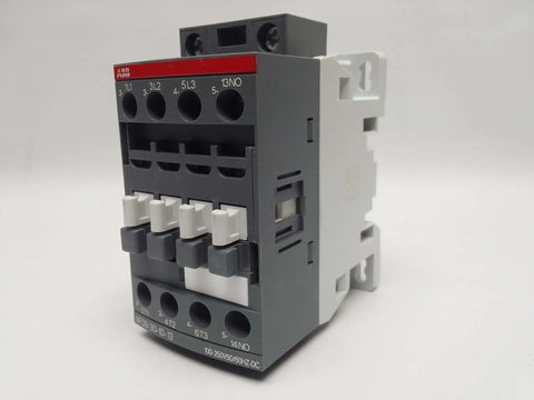 Single magnetic contactor AF09-30-10-13 equivalent, IEC 3-pole control relay with 120 VAC coil, front view showing terminals and DIN mount.