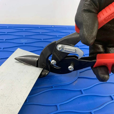 Beefed Up 2 Piece Offset Aviation Snip Set For Left And Right Cuts Tinner Shears With Durable Molybdenum Alloy Blades Austempered cutting metal