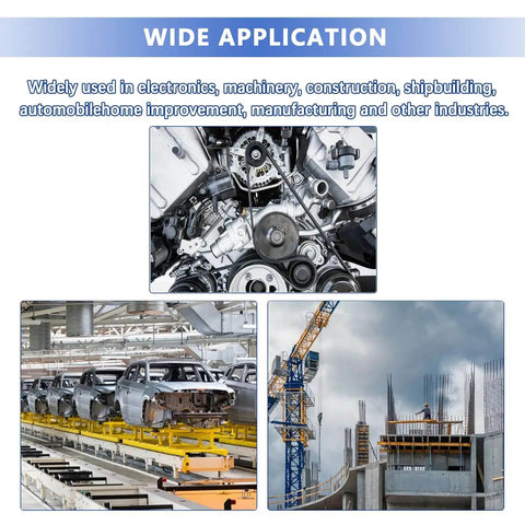 Wide application of 620 Pcs Cotter Pins Assortment Kit for automotive, construction, and machinery projects.