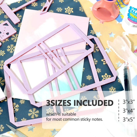 9 Piece Bookbinding And Scrapbooking Tool Kit For Beginners With Stencil Templates And Cutter Guides, flexible plastic templates