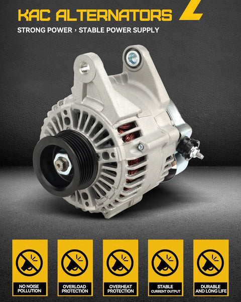 Beefy 110 Amp High Output Alternator For Nissan Altima 2.5L 07-13, Rogue 11-13, Sentra 07-12 Replacement OE Style