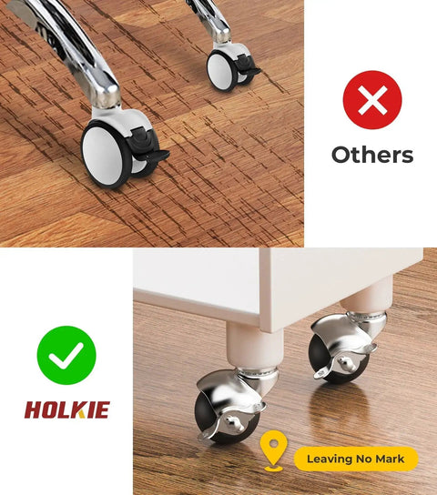 Comparison of chair legs with 2 Inch Ball Caster Wheels Set Of 4 For Furniture Legs With Locking Stem Swivel Castors Grip Neck Chrome Finish