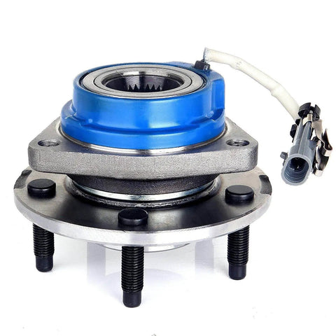 Front view of wheel hub bearing from Front CV Axle Half Shaft Assemblies And Wheel Hub Bearing Kit For 06 11 Cadillac DTS 4 Piece Set