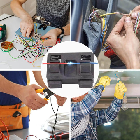 Portable All-Purpose Welding Fixture With Adjustable Base And Heavy-Duty Clamps For MIG TIG Spot Welding Soldering And DIY Metal Fabrication A Go-To Pro-Grade Handy Helper For Pros And DIY Enthusiasts in use with wires