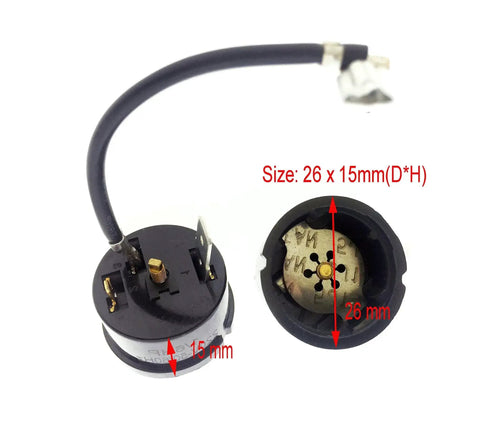 Six Pack Round Compressor Overload Thermal Protectors for One Sixth HP 220 Volt Refrigerator Starter Relay 125 Watt