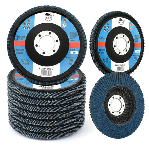 10 Pack Flap Discs 4 And A Half Inch For Angle Grinder 40 Grit Type 29 Zirconia Grinding Discs For Wood And Metal Sanding